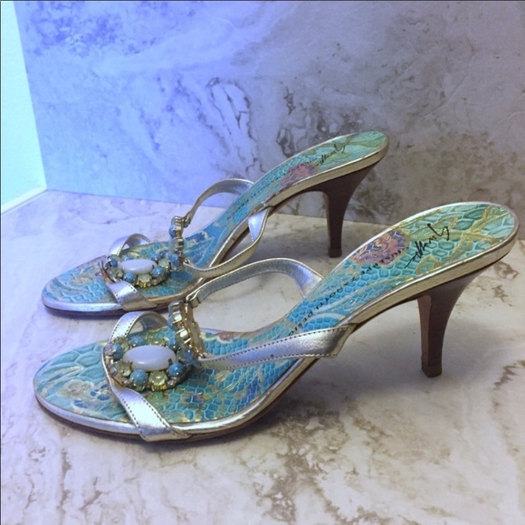 Giuseppe Zanotti Sandal heels sz 6.5 - Picture 4 of 5